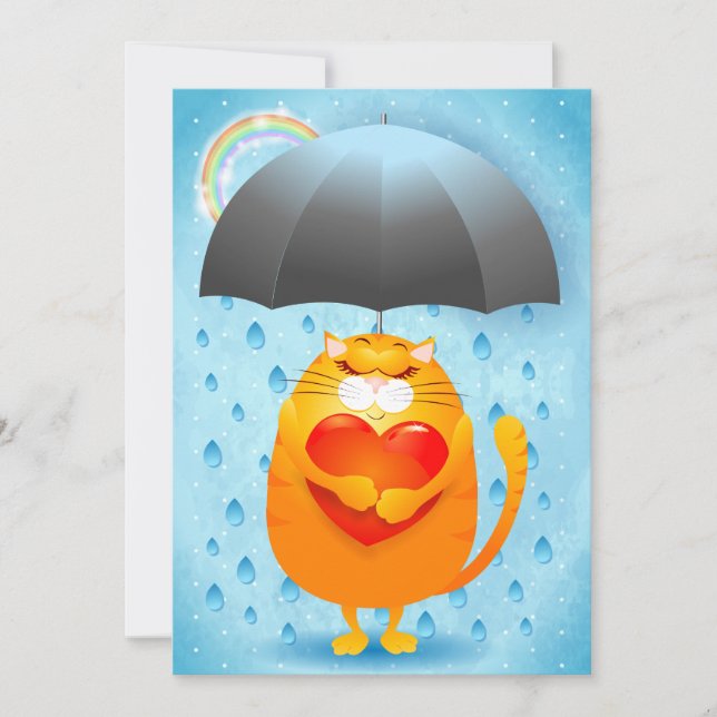 Cartes Pour Fêtes Annuelles Jour de pluie (Devant)