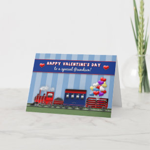 Cartes Pour Fêtes Annuelles JOUR DE VALENTINE - Grand-fils - Train Choo Choo