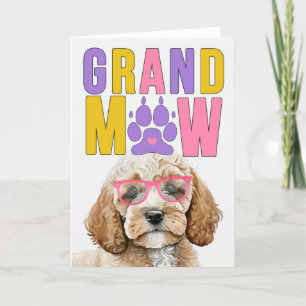 Cartes Pour Fêtes Annuelles Jour des grands-parents GranMAW Cockapoo GrandDOG