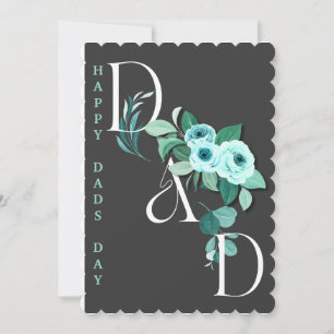 Cartes Pour Fêtes Annuelles Jour des papas verticaux floraux