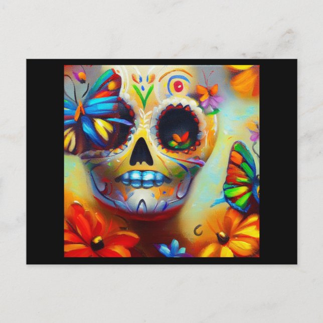 Cartes Pour Fêtes Annuelles Jour des papillons morts 2 (Devant)