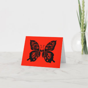 Cartes Pour Fêtes Annuelles Jour des papillons morts Woodcut 4