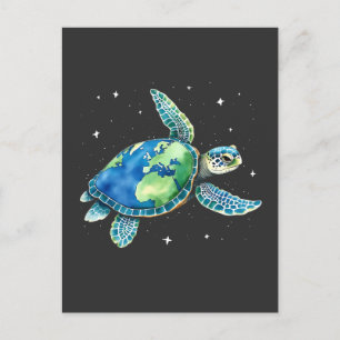 Cartes Pour Fêtes Annuelles Jour des terres de la tortue marine 2025 Animaux m