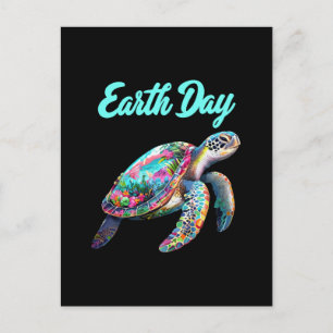 Cartes Pour Fêtes Annuelles Jour des terres de tortues marines Sauvez la Terre