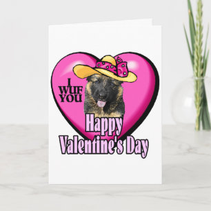 Cartes Pour Fêtes Annuelles Jour des Valentines bergers allemands