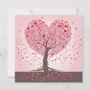 Cartes Pour Fêtes Annuelles Jour des Valentines Coeurs des arbres
