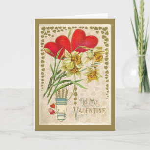 Cartes Pour Fêtes Annuelles Jour des Valentines des Coeurs vintages et des Daf