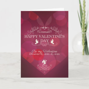 Cartes Pour Fêtes Annuelles Jour des Valentines du Coeur Rouge