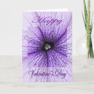 Cartes Pour Fêtes Annuelles Jour des Valentines Fleur pourpre