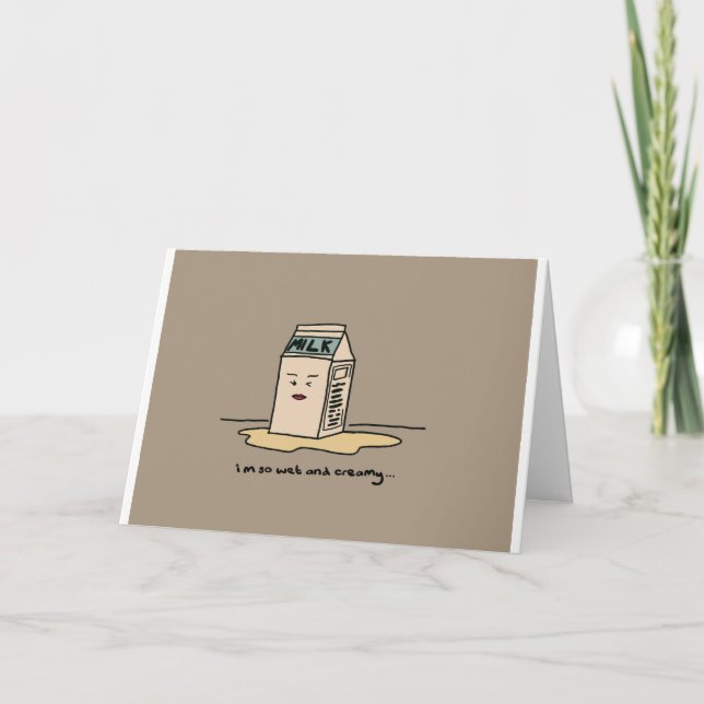 Cartes Pour Fêtes Annuelles Jour des Valentines - Lait (Devant)