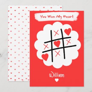 Cartes Pour Fêtes Annuelles Jour des Valentines minimalistes personnalisées