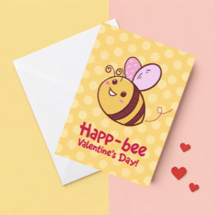 Cartes Pour Fêtes Annuelles Jour des Valentines pour les enfants de Happ-Bee