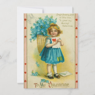 Cartes Pour Fêtes Annuelles Jour des valentines vintages mignonne à ma valenti