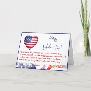Cartes Pour Fêtes Annuelles Jour des Valentins de l'Armée de terre