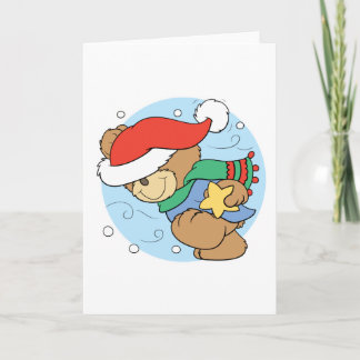 Cartes Pour Fêtes Annuelles jour d'hiver noël tedbear design