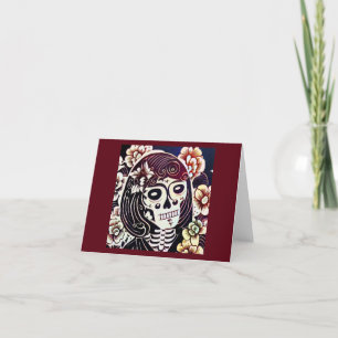Cartes Pour Fêtes Annuelles Jour du crâne de sucre mort 2