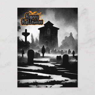 Cartes Pour Fêtes Annuelles Jour éffrayant d'Halloween du cimetière