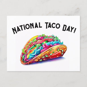 Cartes Pour Fêtes Annuelles Jour national du Taco