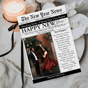 Cartes Pour Fêtes Annuelles Journal Unique Fun Photo 2027 Bonne Année