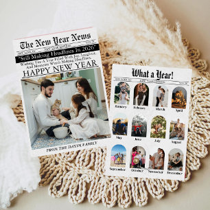 Cartes Pour Fêtes Annuelles Journal Unique Fun Quelle Année Nouvel An 2026