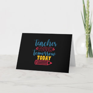 Cartes Pour Fêtes Annuelles Journée des enseignants Toucher demain aujourd'hui