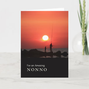 Cartes Pour Fêtes Annuelles Journée des grands-parents pour Nonno, Pêche au co