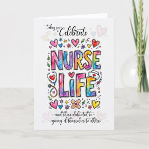 Cartes Pour Fêtes Annuelles Journée des infirmières Célébrer la vie d'infirmiè