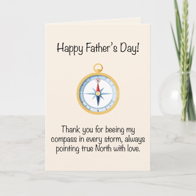 Cartes Pour Fêtes Annuelles Journée du père réfléchie (Devant)