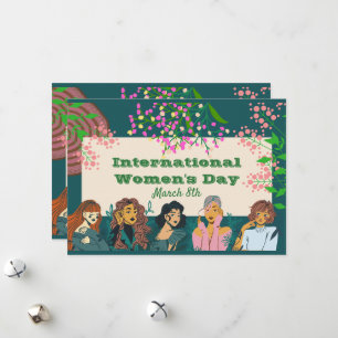 Cartes Pour Fêtes Annuelles Journée internationale de la femme 8 mars Invitati