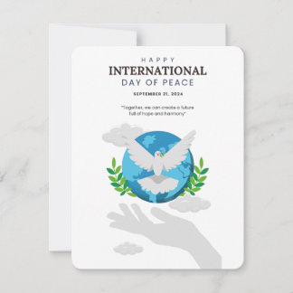 Cartes Pour Fêtes Annuelles journée internationale de la paix
