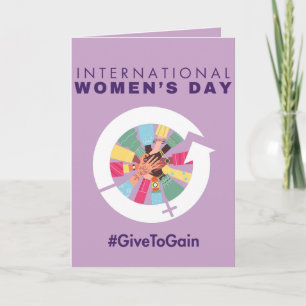 Cartes Pour Fêtes Annuelles Journée internationale des femmes 2026 Donner pour