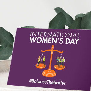 Cartes Pour Fêtes Annuelles Journée internationale des femmes 2026 Équilibrer 