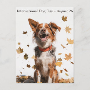 Cartes Pour Fêtes Annuelles Journée internationale du chien Art de Berger Aust