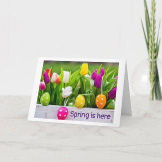 CARTES POUR FÊTES ANNUELLES JOURNÉE SPÉCIALE DU PRINTEMPS ET DE PÂQUES POUR LE