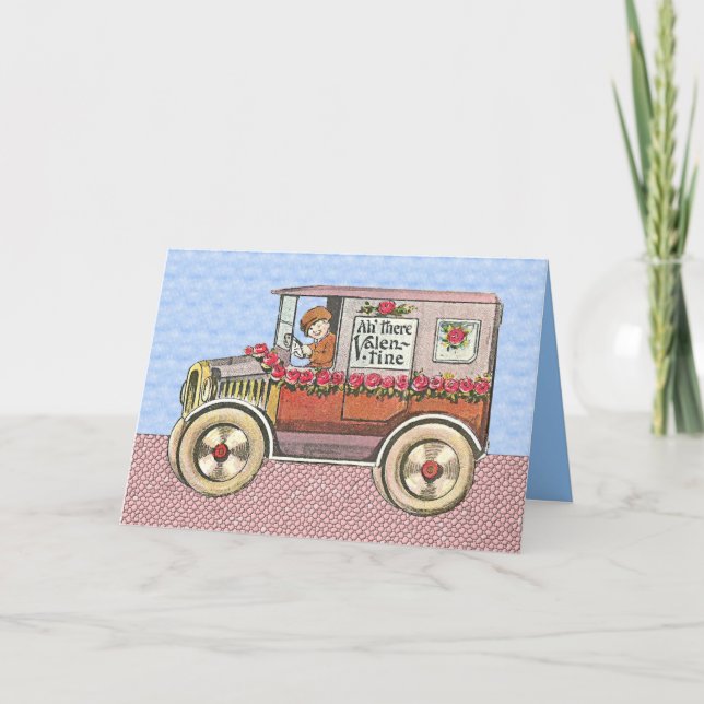 Cartes Pour Fêtes Annuelles Journée vintage de la Saint-Valentin (Devant)