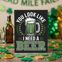 Jours de Saint-Patrick Pub Bière Humour