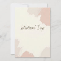 Jours intentionnels - en tons doux Abstraits