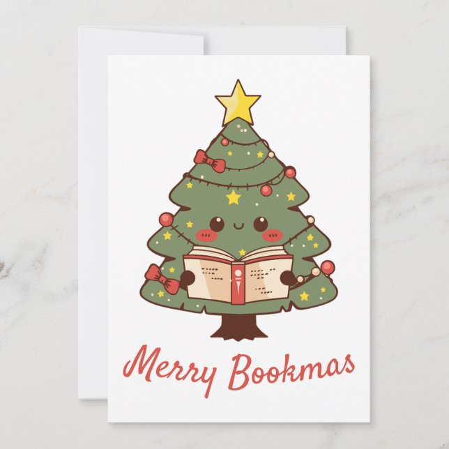 Cartes Pour Fêtes Annuelles Joy Bookmas (Devant)