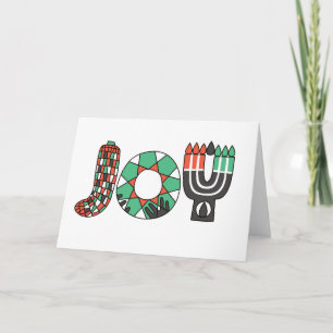Cartes Pour Fêtes Annuelles JOY de Kwanzaa (Standard)
