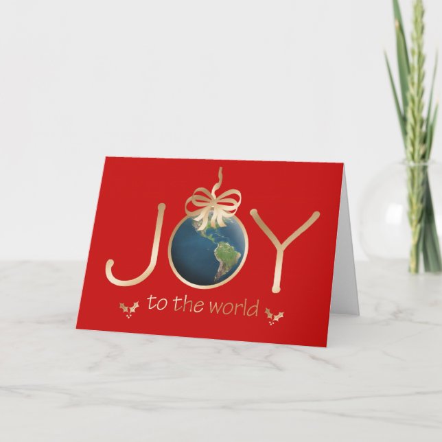 Cartes Pour Fêtes Annuelles Joy to the world (Devant)