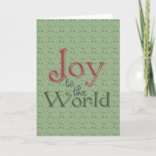 Cartes Pour Fêtes Annuelles Joy to the world