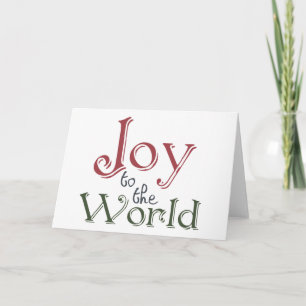 Cartes Pour Fêtes Annuelles Joy to the world