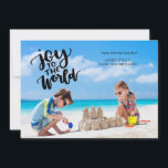 Cartes Pour Fêtes Annuelles Joy to the World Christmas Photo Card<br><div class="desc">Carte de voeux de Noël "Joy to the World".</div>