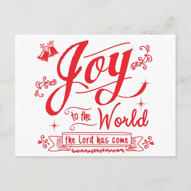 Cartes Pour Fêtes Annuelles Joy to the World II par Jan Marvin (Devant)