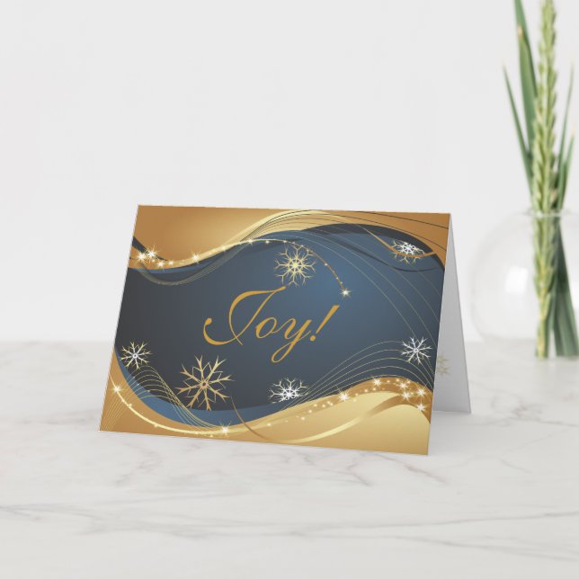 Cartes Pour Fêtes Annuelles Joy to the World Modern Christmas Card (Devant)
