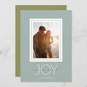 Cartes Pour Fêtes Annuelles Joy To The World Photo Holiday Card