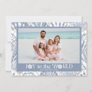 Cartes Pour Fêtes Annuelles Joy to the World - Plage