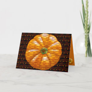 Cartes Pour Fêtes Annuelles Joyeuse Action de grâce