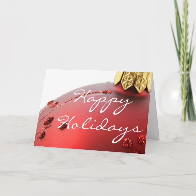 Cartes Pour Fêtes Annuelles Joyeuse ampoule de Noël (Devant)