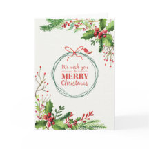 Joyeuse aquarelle de Noël peinte mistletoe